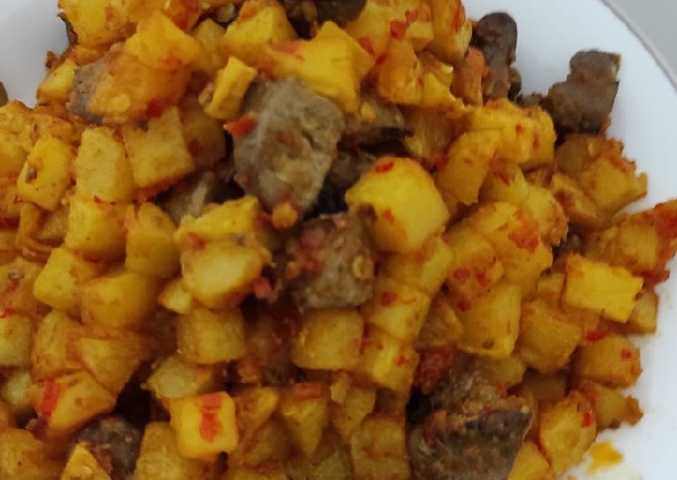 Sambel goreng kentang ati ampela