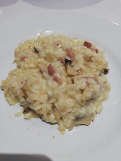 Una foto de Risotto de setas y bacon
