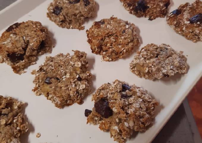 Comment faire Préparer Appétissante Cookie banane choco healthy