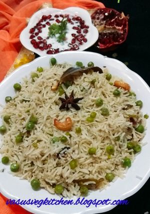 A picture of Peas Pulao || Matar Pulao || Green Peas Pulao.