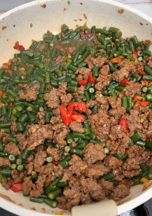 Foto resep Daging Cincang Kacang Panjang