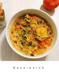 عکسی از دستور سوپ مرغ و ورمیشل و سبزیجات