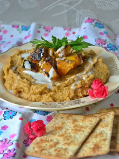 Una foto de Hummus de calabaza asada y yogurt🤓