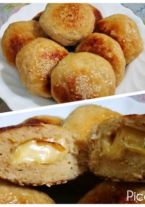 香煎雞肉豆腐丸vs香煎雞肉起司豆腐丸 的食譜成品照片