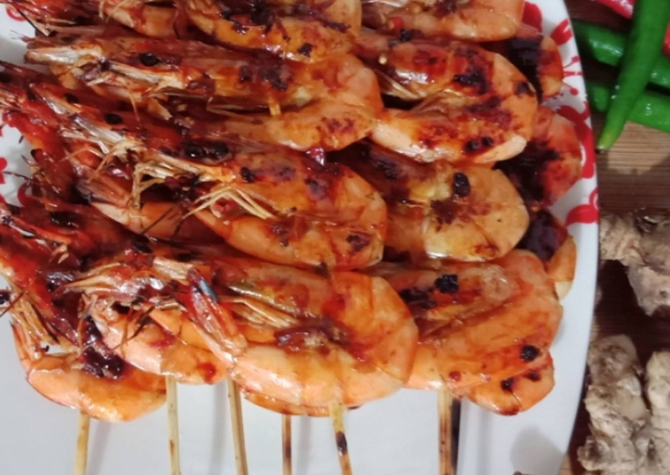 Sate Udang Panggang Madu
