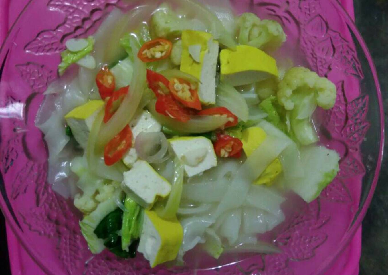 Kwetiaw Rebus Tahu