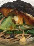 Cinderella goes to Japan – Black miso cod with soba noodles