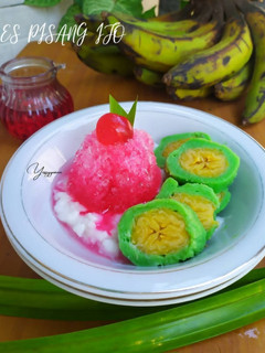 Foto resep Es Pisang Ijo Khas Makasar