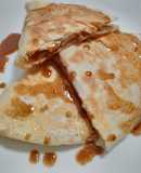 Apple and cheese quesadillas