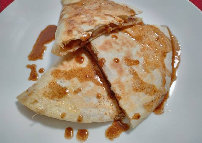 Apple and cheese quesadillas