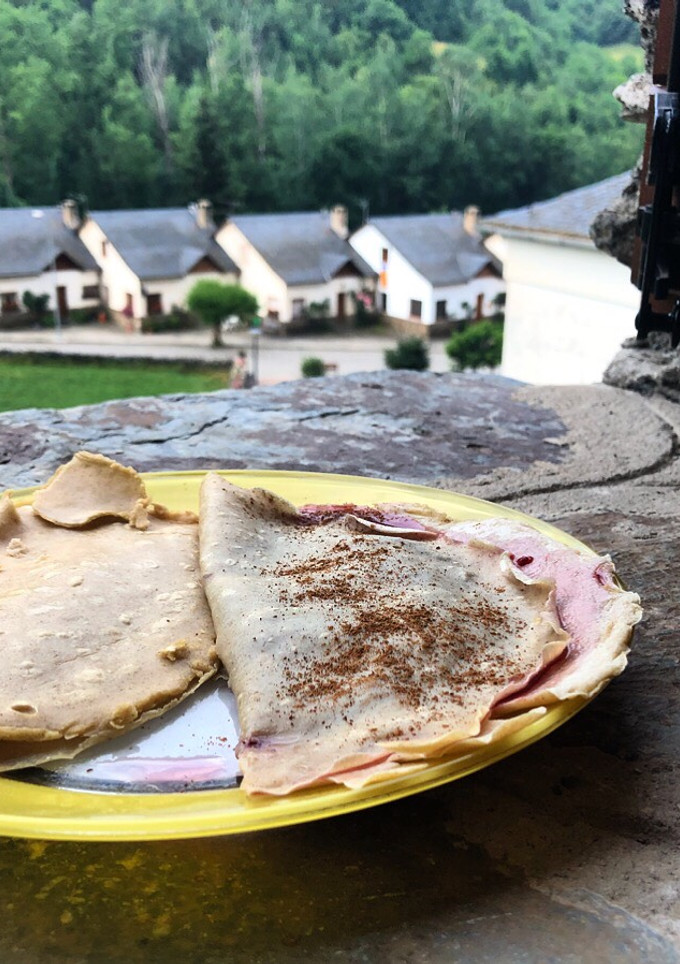 Una foto de Crepes de avena
