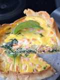 Quiche Saumon Épinards au Lait de Coco