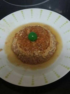 Una foto de Flan de caquis o palos santos