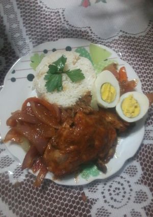 Una foto de Escabeche de pollo