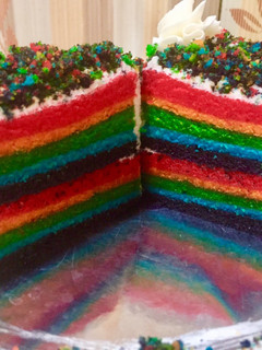 Foto resep Rainbow cake kukus ala Ny Liem
