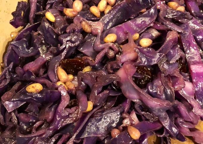 Modo semplice a Fai  Preferito Cavolo viola in padella