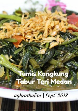 Foto resep 125. Tumis Kangkung Tabur Teri Medan
