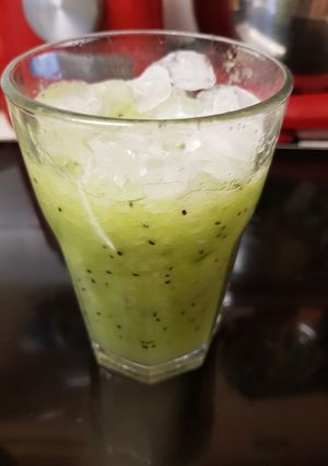 A picture of My Lichee & kiwi fruit Juice.