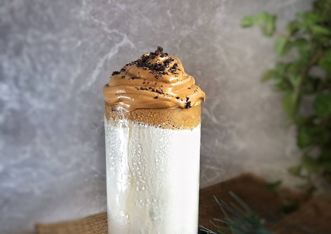 Dalgona Coffee with Palm Sugar