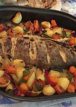 صورة لوصفة سمك في الفرن🐟😍