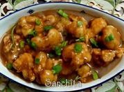 A picture of cornstarch manchurian