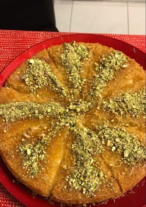 صورة لوصفة كنافة بالقشطة