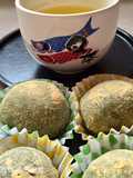Japanese Kusamochi (Mugwort Rice Cakes)