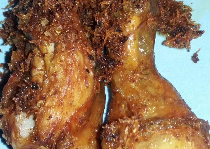 Ayam goreng serundeng simpel