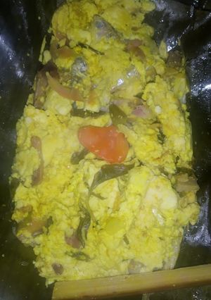 Foto resep Pepes tahu ikan teri basah