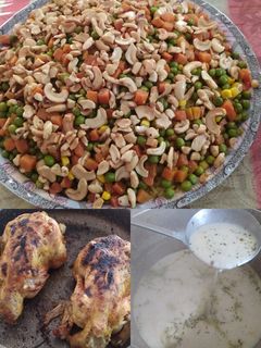 صورة لوصفة أوزي بلبن والدجاج المحشي 😘😘