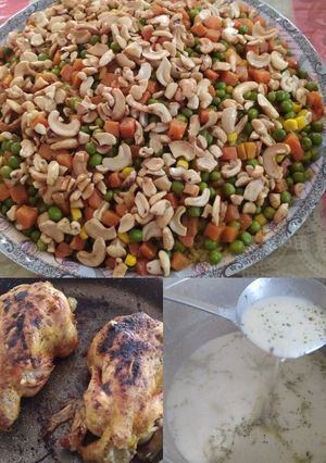 صورة لوصفة أوزي بلبن والدجاج المحشي 😘😘