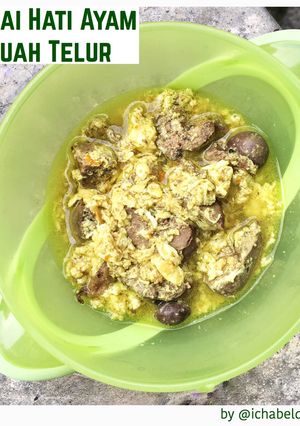 Foto resep Gulai Hati Ayam Kuah Telur(MPASI 6bln+)