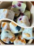159 • Cubetti di yogurt gelato e frutta