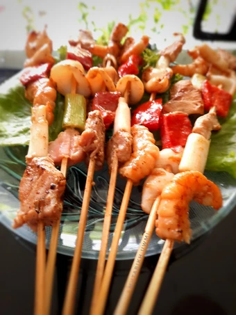 Langkah Gampang Membikin Resep Yakitori (Sea Food) yang Uenak Anti Ribet, Menggugah Selera