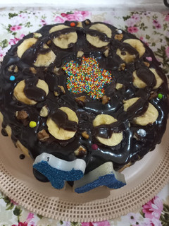 عکسی از دستور کیک تولد همسر جان..❤😎🎂..(اسفنجی🙂)