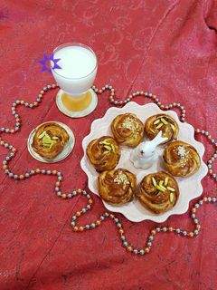 عکسی از دستور کلوچه مارپیچ خرمایی