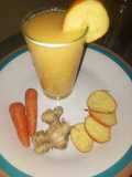 Cashew carrot juice. 🍷