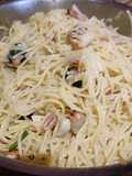 352. Spagetty Oglio Olio Spinach Bacon