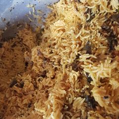 A picture of Lamb Biryani.
