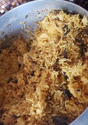 A picture of Lamb Biryani.
