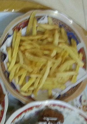 صورة لوصفة سر عمل البطاطس المقليه والمقرمشه