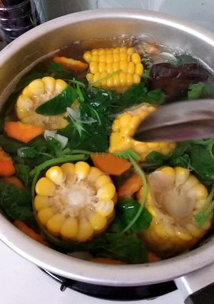 Foto resep Sayur Bayam Jagung & Wortel