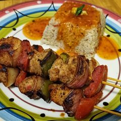 A picture of Chicken Shashlik.