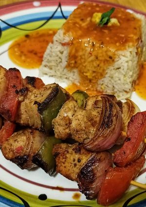 A picture of Chicken Shashlik.