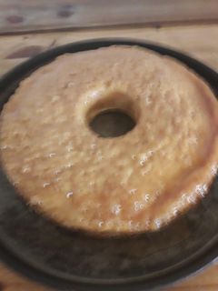 Una foto de Budín de pan sacado de acá