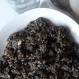 Arroz negro cremoso con calamares
