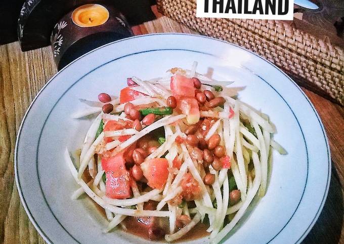 Cara Bikin Som Tam (Papaya Salad Thailand) Istimewa