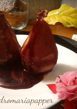 Una foto de Peras al vino (Thermomix)