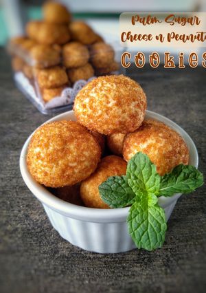 Foto resep Palm Sugar Cheese n Peanuts Cookies