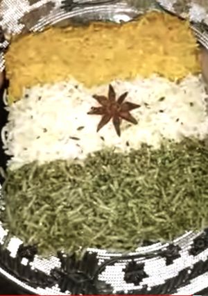 A picture of Tiranga Rice#IDC.